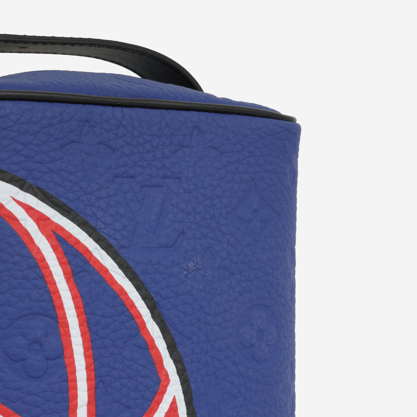Louis Vuitton - LVxNBA Cloakroom Dopp Kit Bag - Electric Blue Monogram Embossed GHW