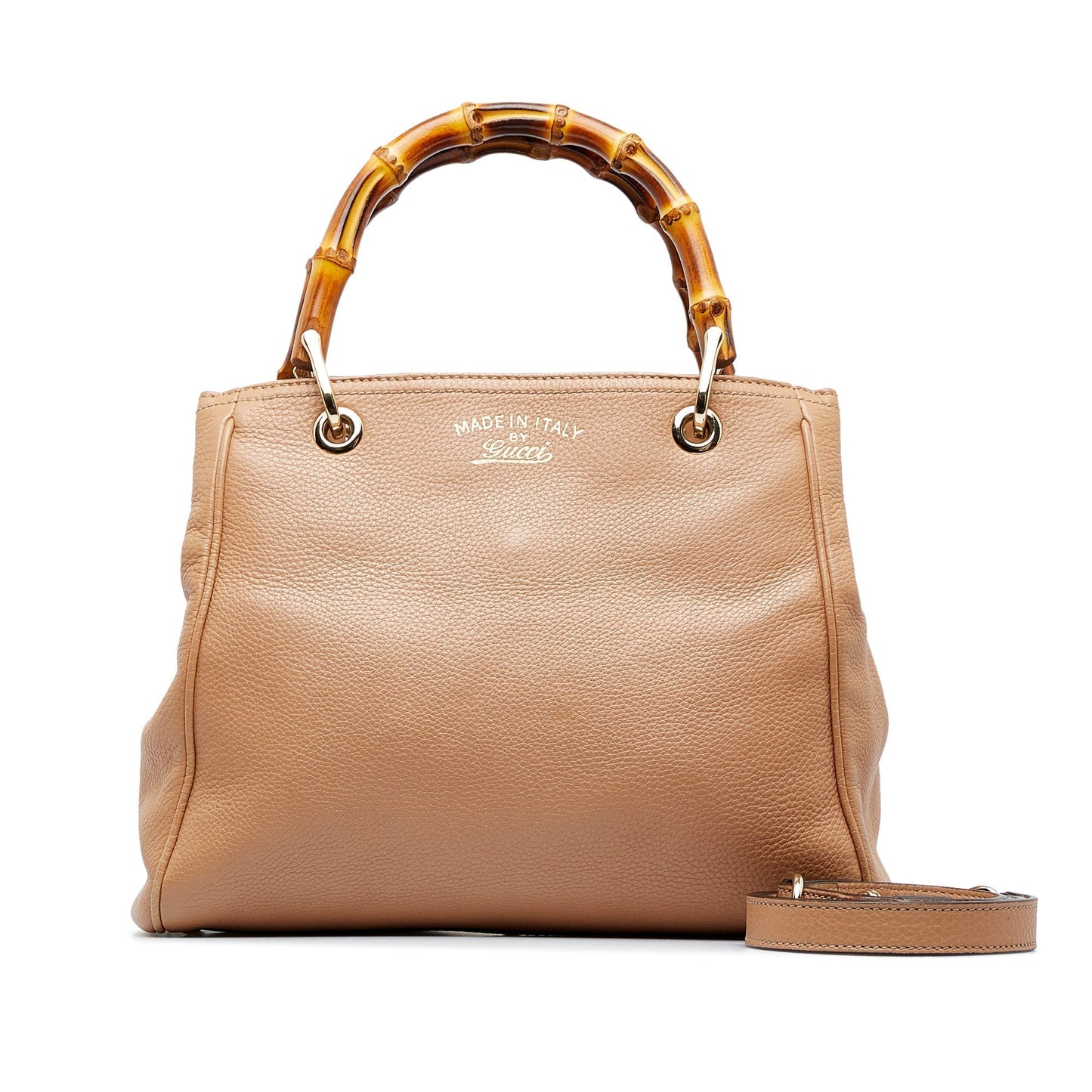 Gucci Bamboo Brown Leather Tote Style 4