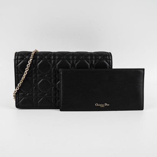 Christian Dior Lady Dior Pouch Black Crossbody Bag