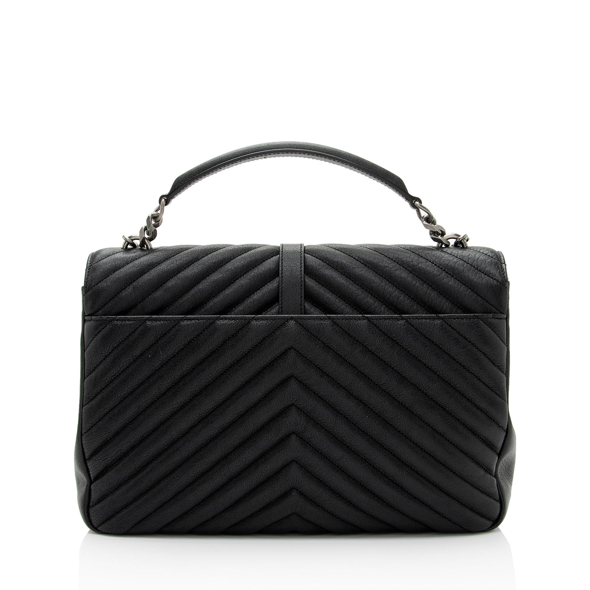 Luxury Saint Laurent Trending 2025 Matelasse Calfskin Monogram College Large Shoulder Bag (SHF-6MZ4bL)