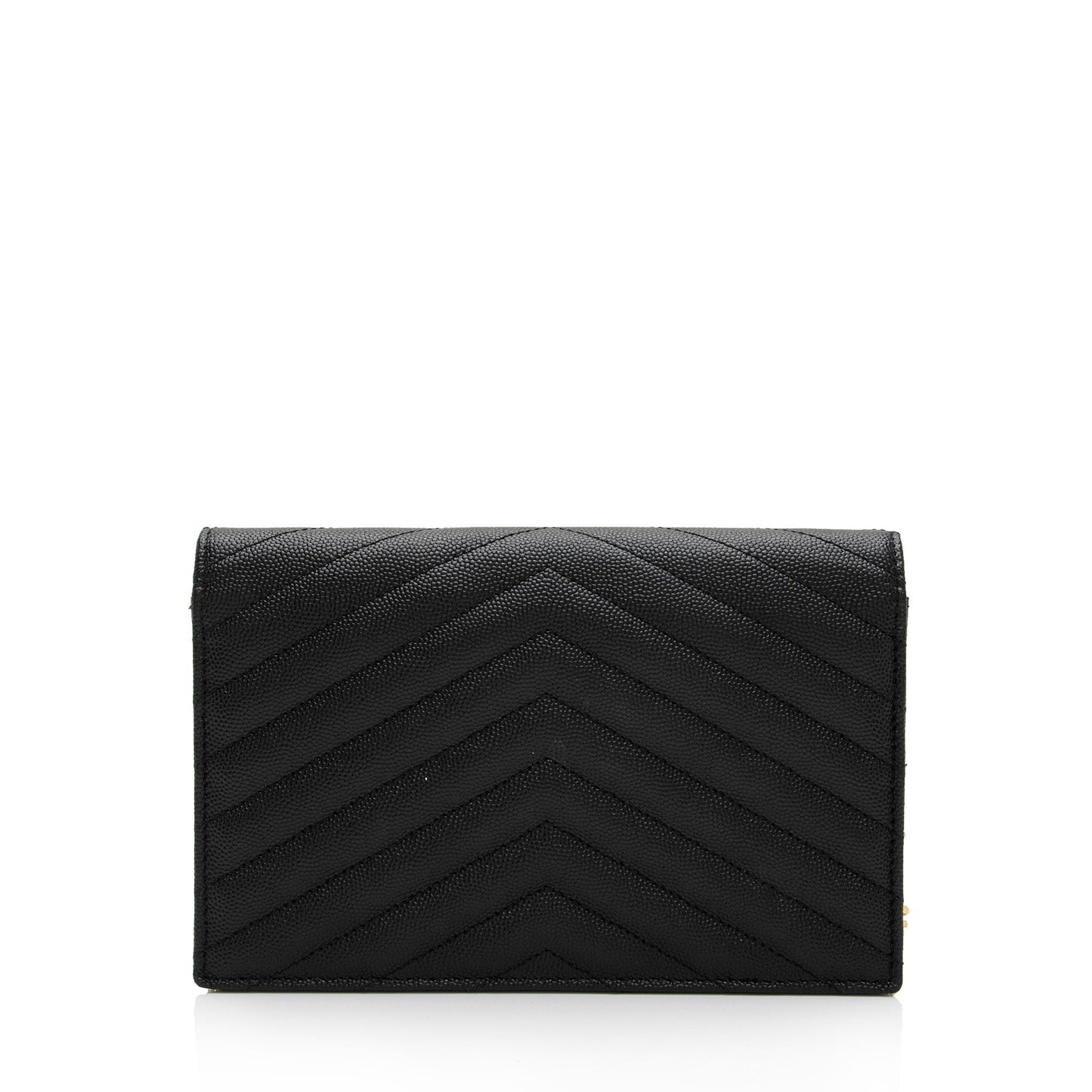 Luxury Saint Laurent Trending 2026 Matelasse Grain de Poudre Monogram Envelope Chain Wallet (SHF-qb9r0n)