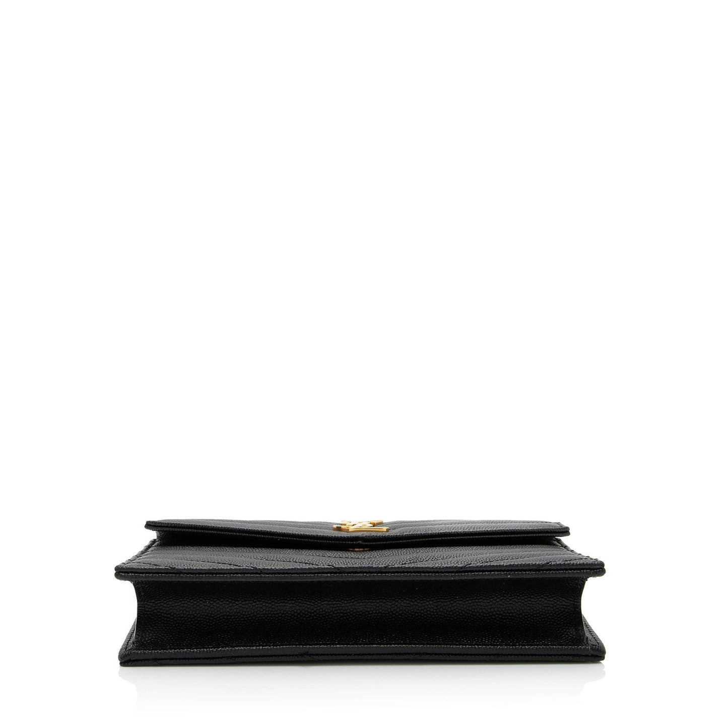 Luxury Saint Laurent Trending 2026 Matelasse Grain de Poudre Monogram Envelope Chain Wallet (SHF-qb9r0n)