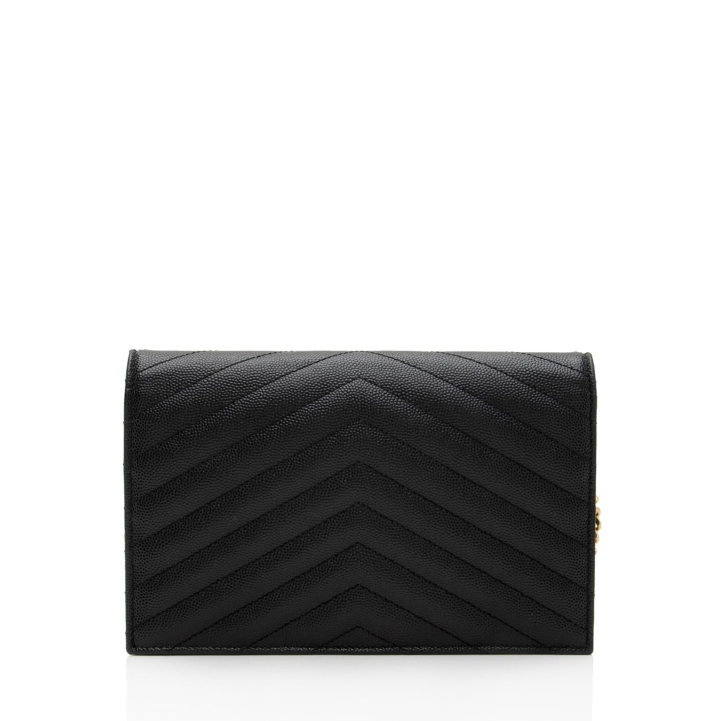 Luxury Saint Laurent Trending 2026 Matelasse Grain de Poudre Monogram Envelope Chain Wallet (SHF-bXElvR)