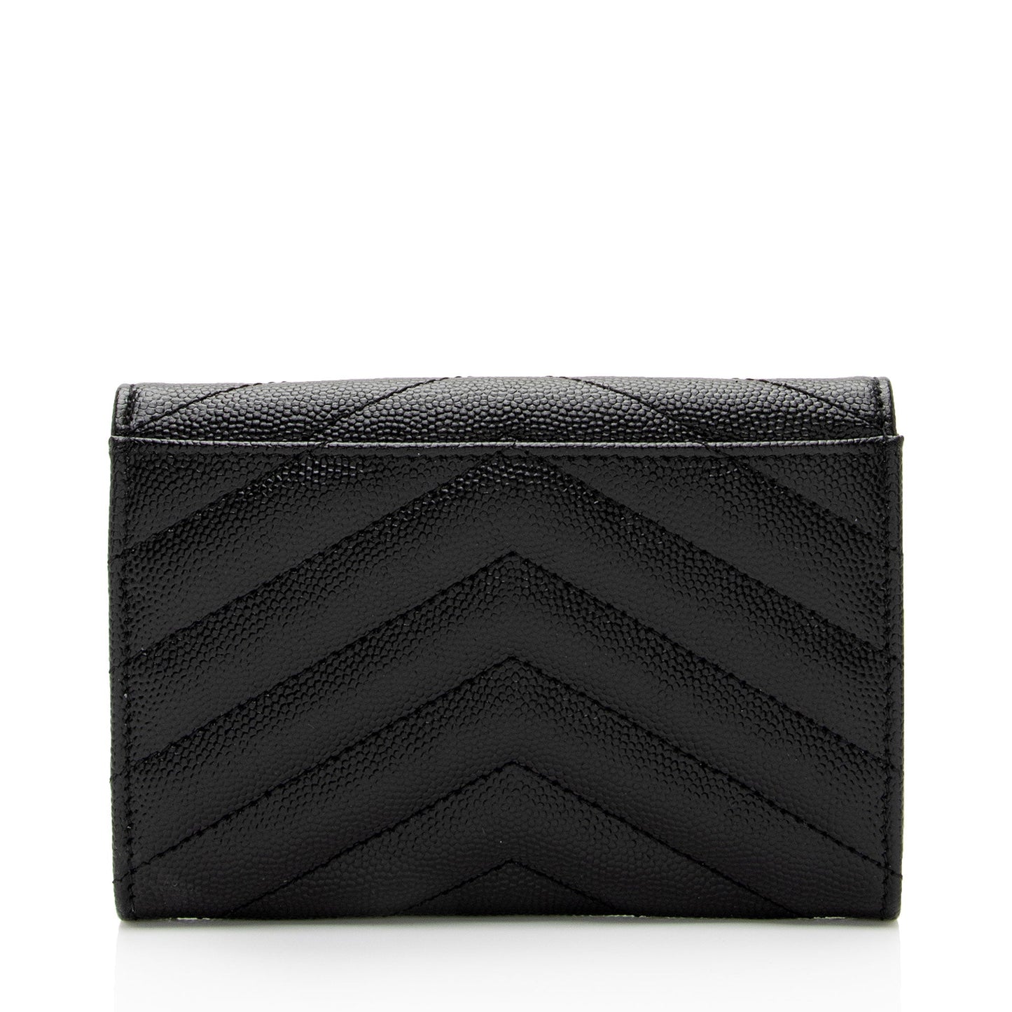 Luxury Saint Laurent Trending 2026 Matelasse Grain de Poudre Monogram Envelope Small Wallet (SHF-IW3B5H)