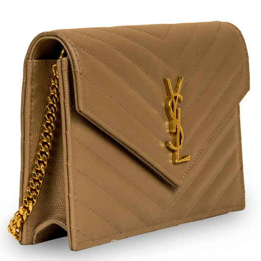 Saint Laurent Chevron Monogram Crossbody