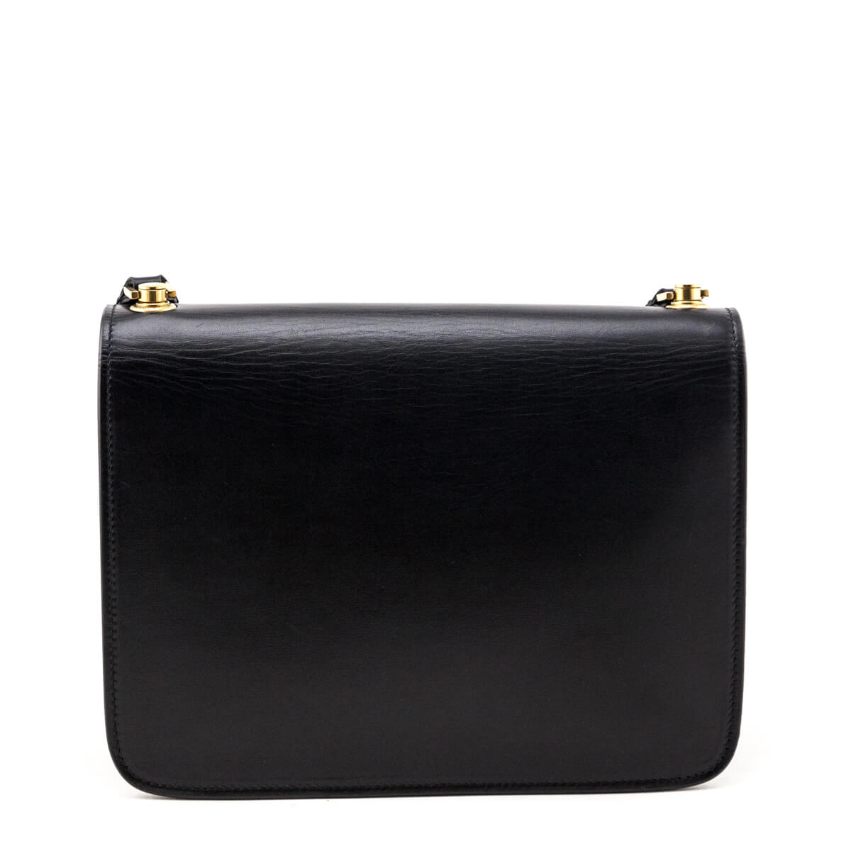 Luxury Saint Laurent Trending 2025 Black Box Calfskin Le Carre Shoulder Bag