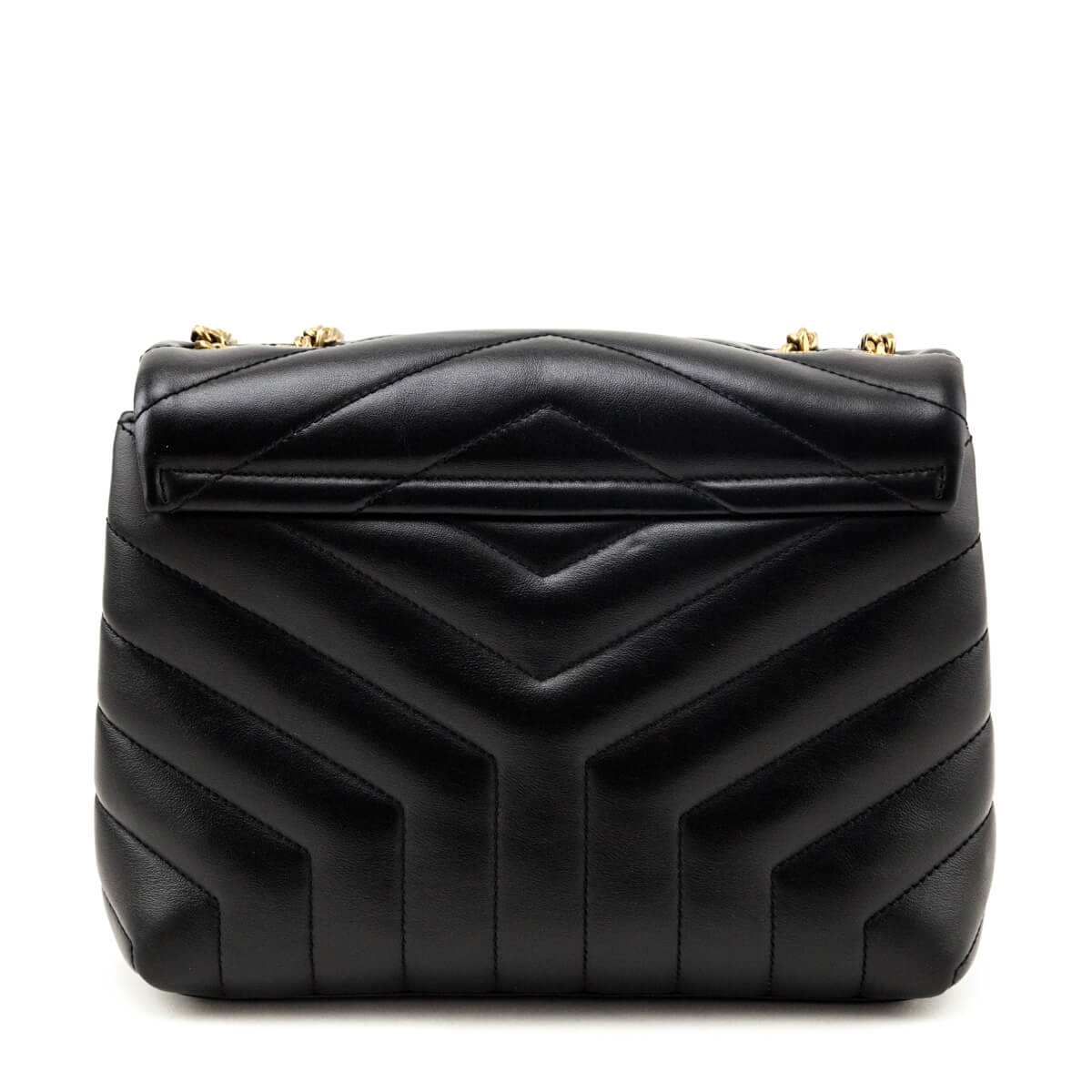 Luxury Saint Laurent Trending 2026 Black Calfskin Y Quilted Monogram Small Loulou Chain Satchel
