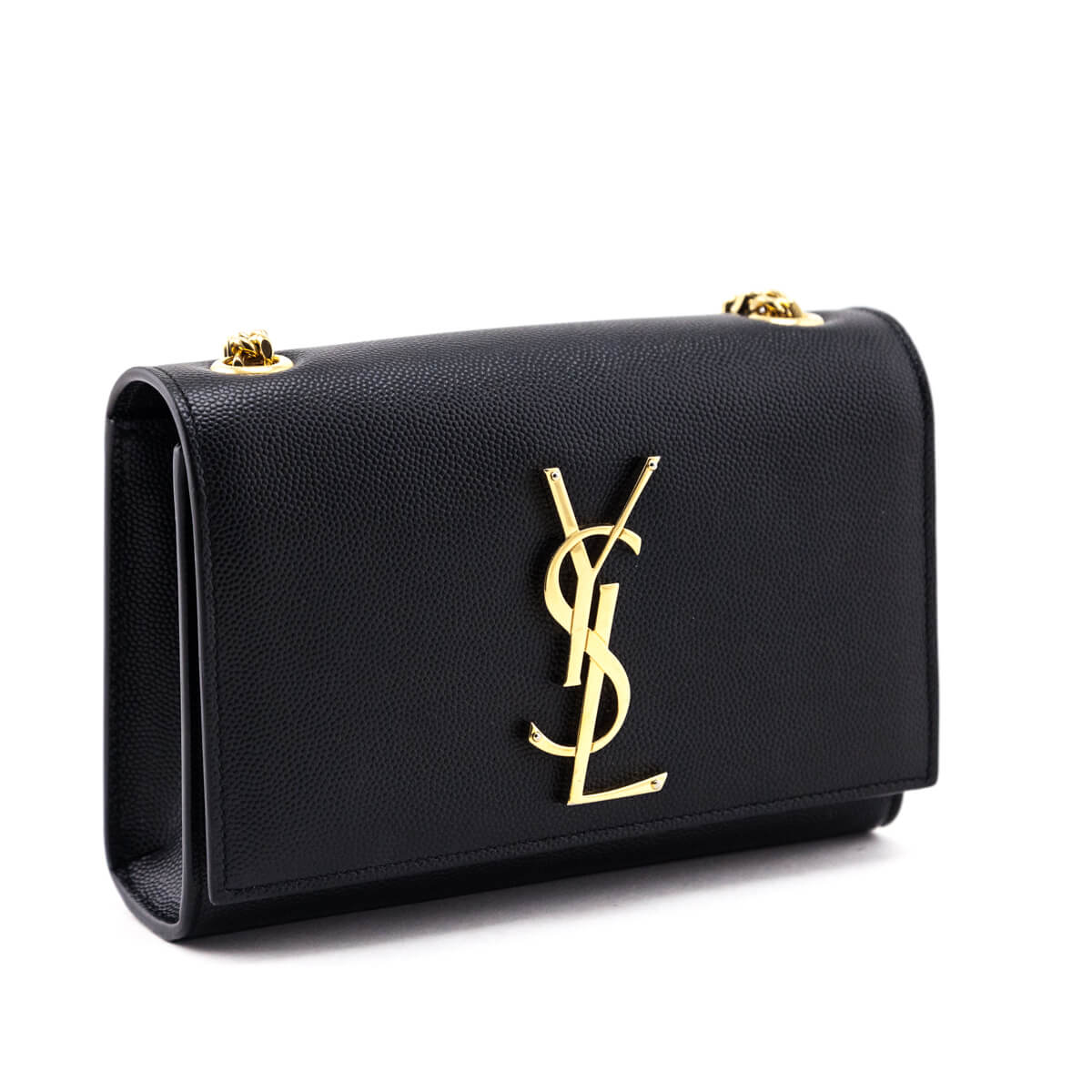 Luxury Saint Laurent Trending 2026 Black Grain de Poudre Small Monogram Kate Chain Bag