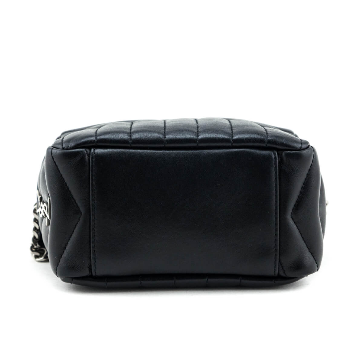 Luxury Saint Laurent Trending 2025 Black Y Quilted Leather Mini LouLou Bowling Bag