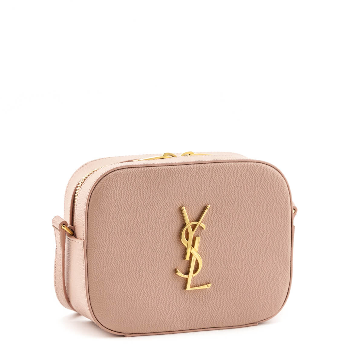 Luxury Saint Laurent Trending 2025 Blush Grain De Poudre Small Classic Monogram Camera Bag