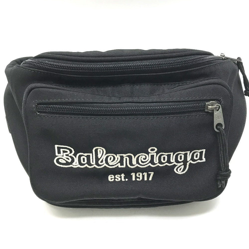 BALENCIAGA Sling bag 482389 Nylon black logo Explorer mens