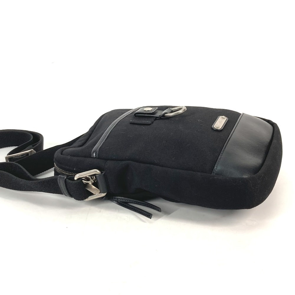SAINT LAURENT PARIS Shoulder Bag 482777 Leather canvas black Crossbody bag Rivington Sack Pouch mens