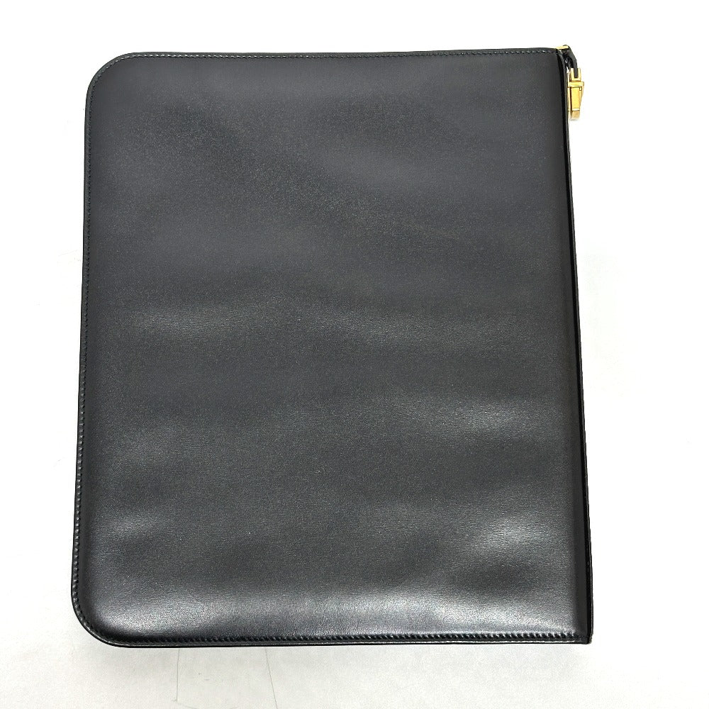 SAINT LAURENT PARIS iPad case 326604 leather black logo mens