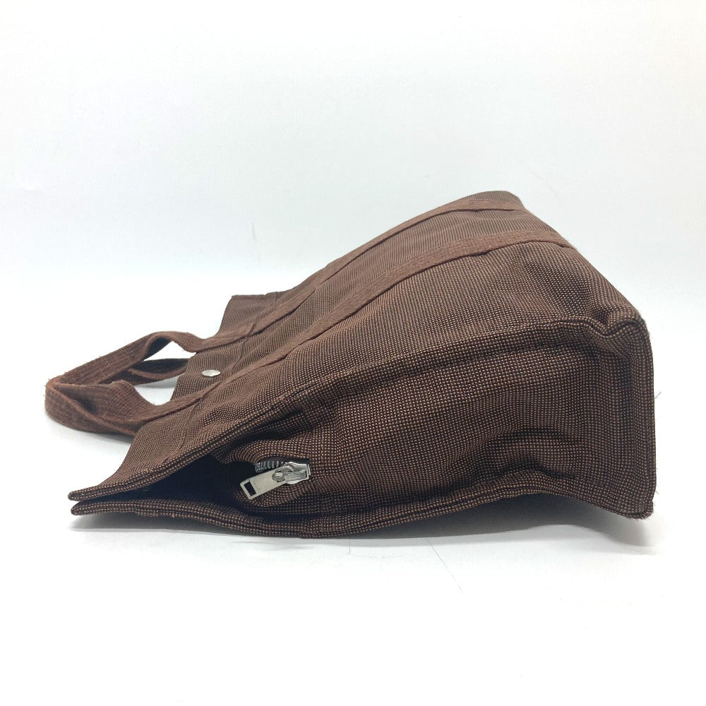 HERMES Tote Bag canvas Brown Her LineTote MM Women