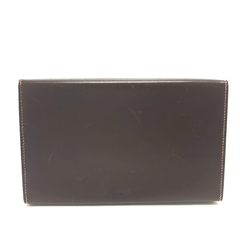 HERMES Pouch Box scarf Brown Dogon Series Box Women