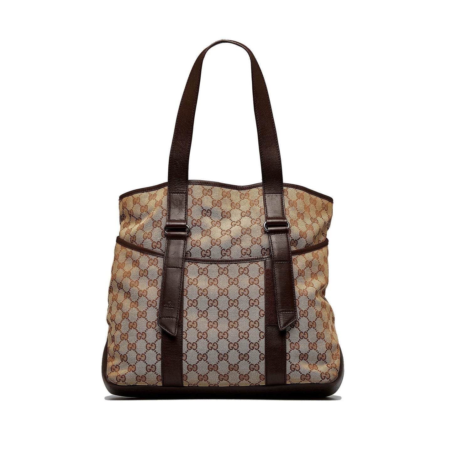 Gucci Leather Canvas Tote