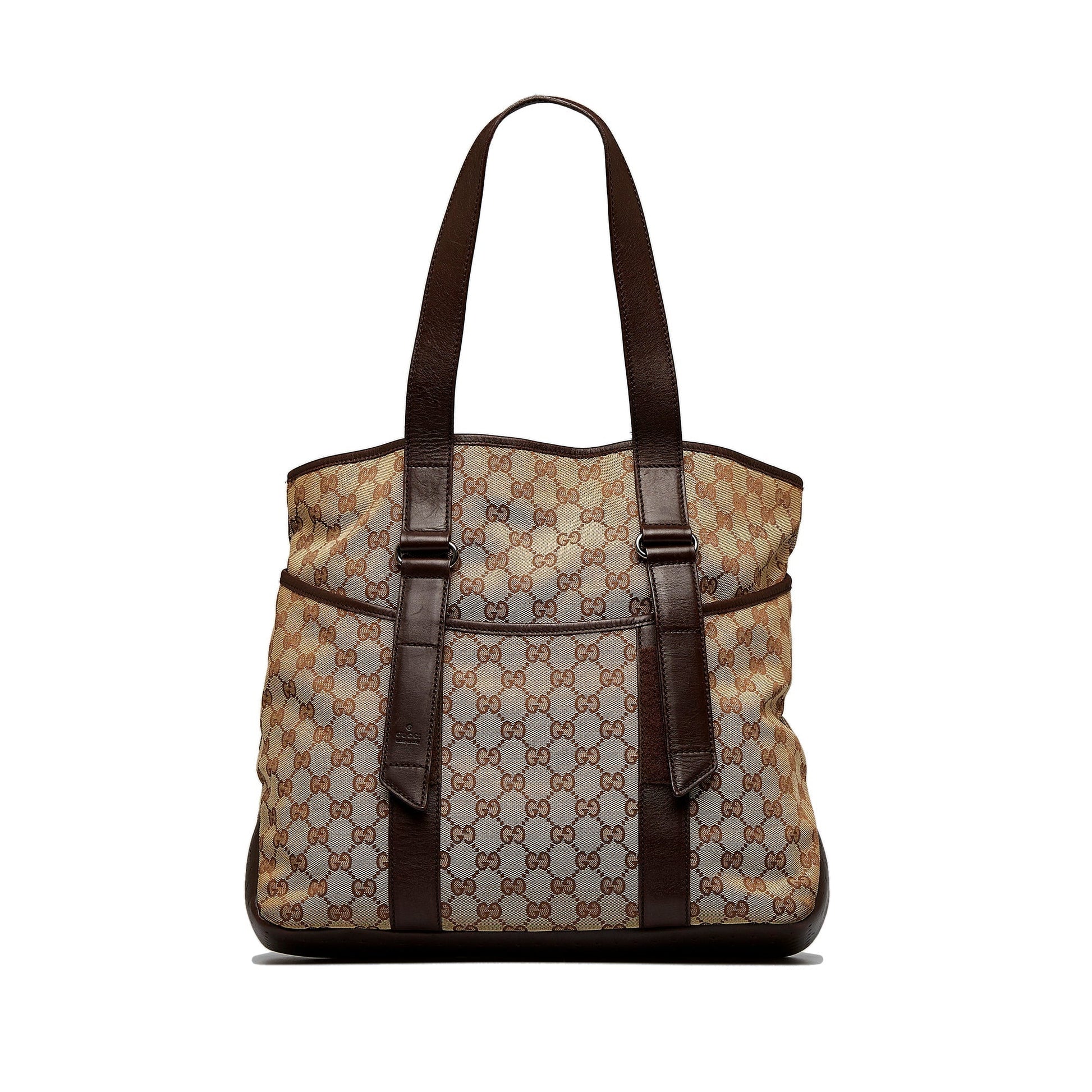 Gucci Leather Canvas Tote