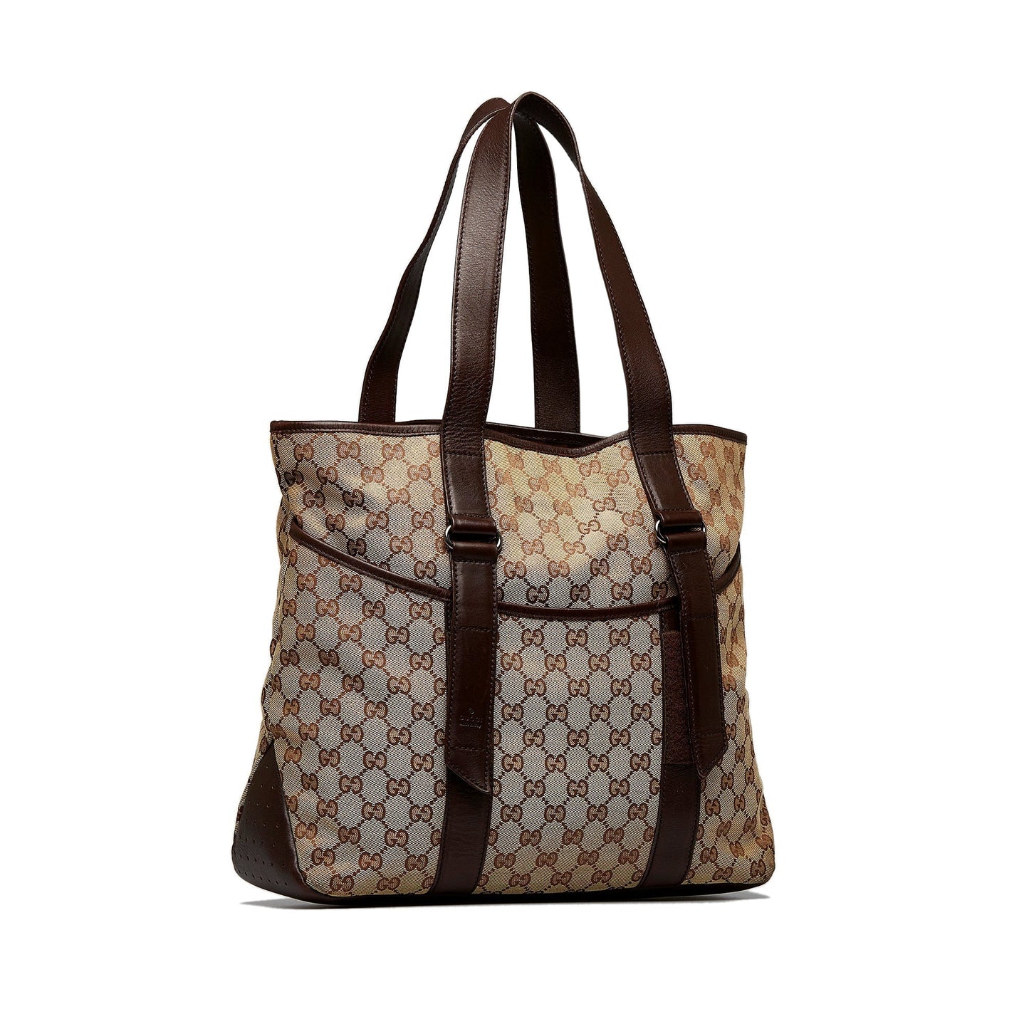 Gucci Leather Canvas Tote