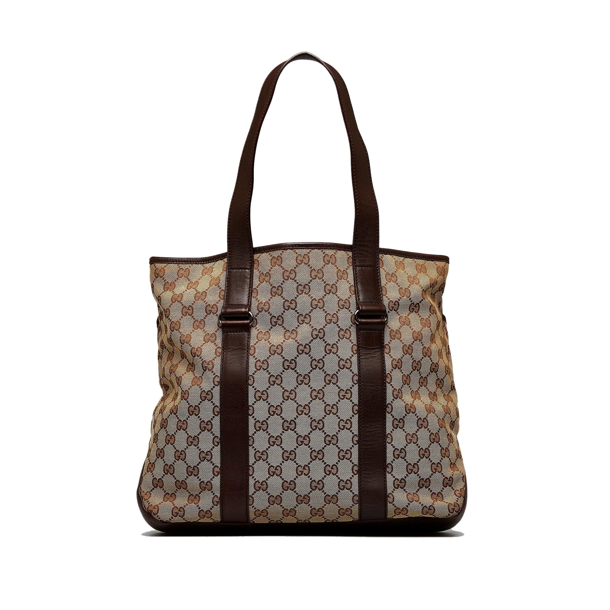 Gucci Leather Canvas Tote