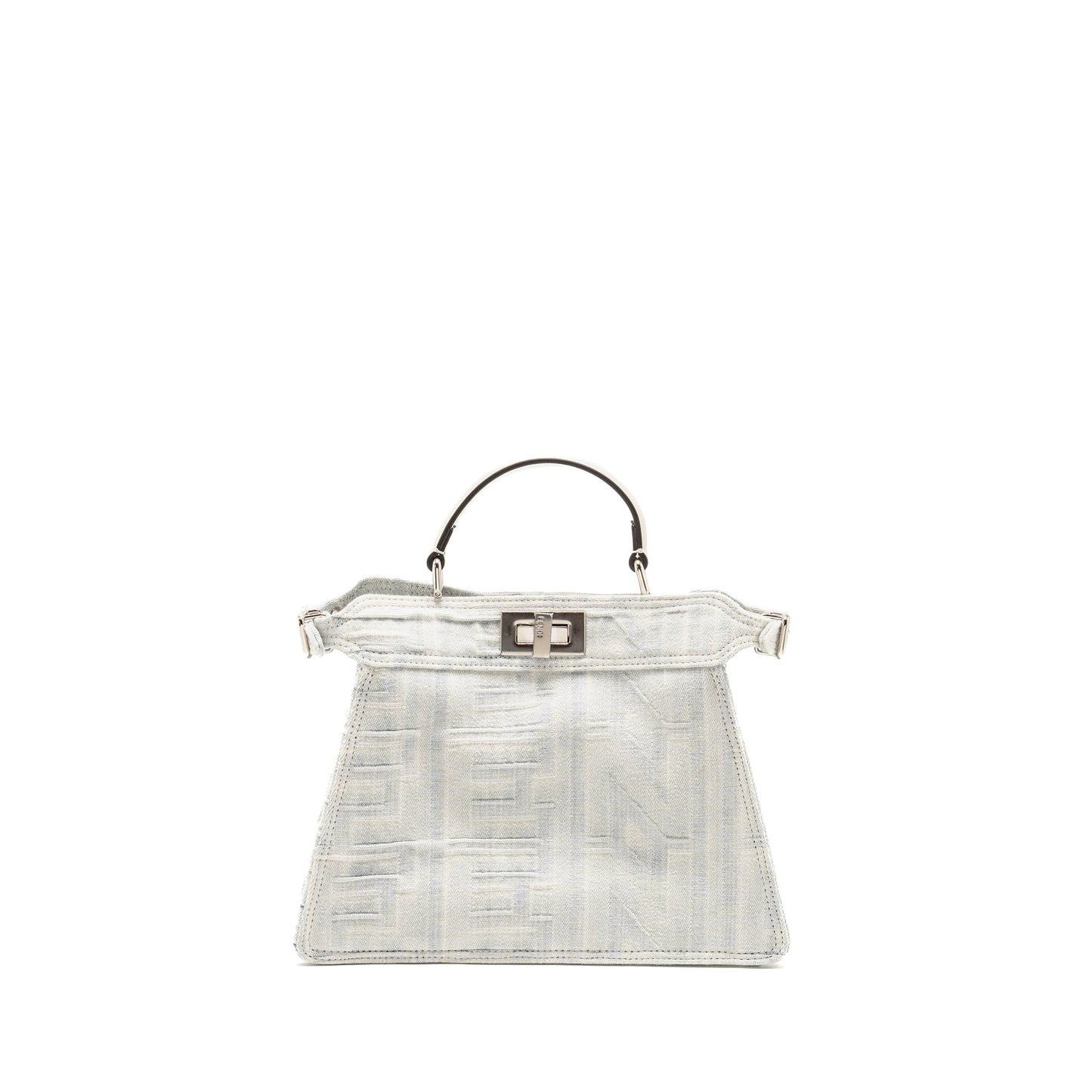 Fendi Medium Peekaboo IseeU Denim White