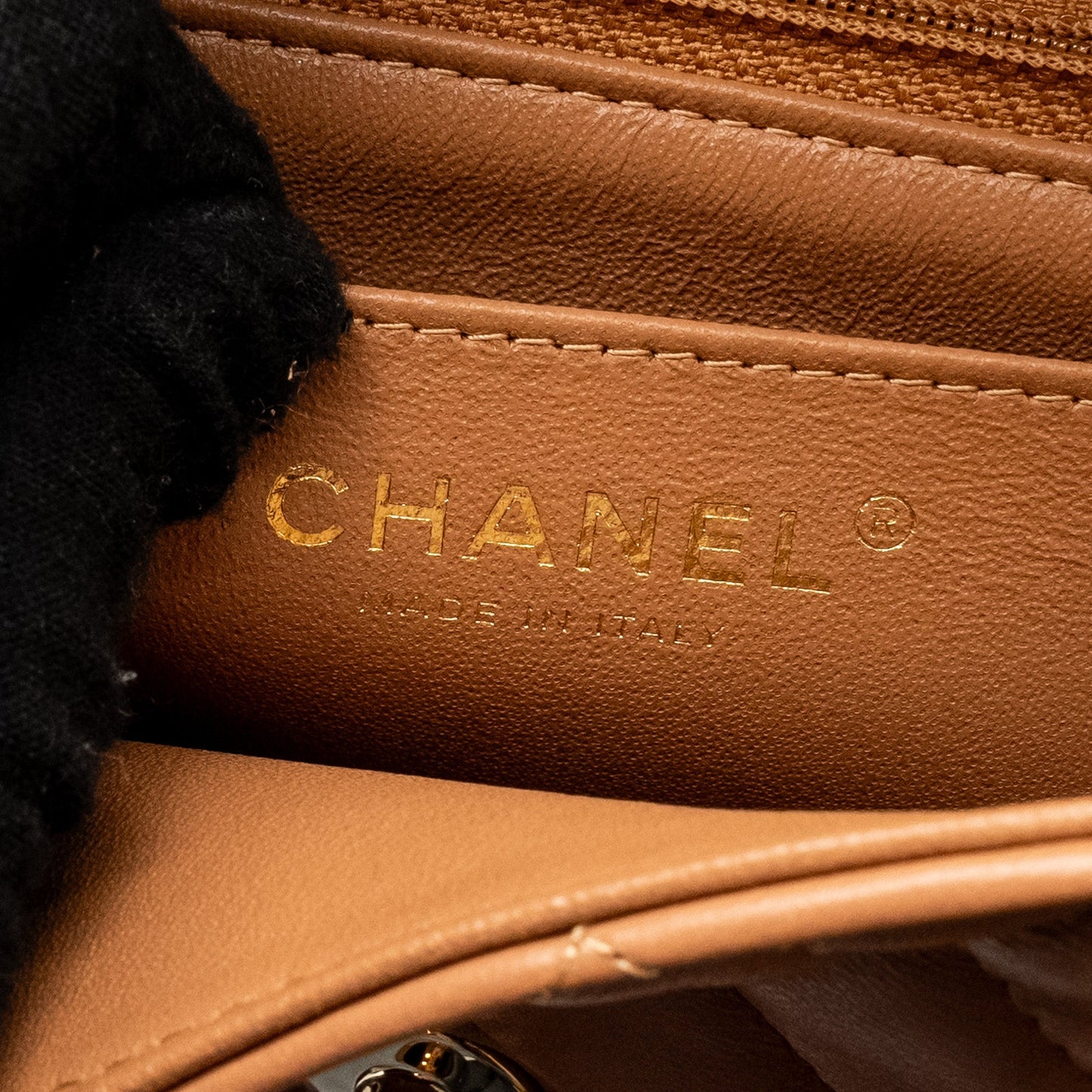 Chanel Mini Rectangular Flap Bag Lambskin Dark Beige L