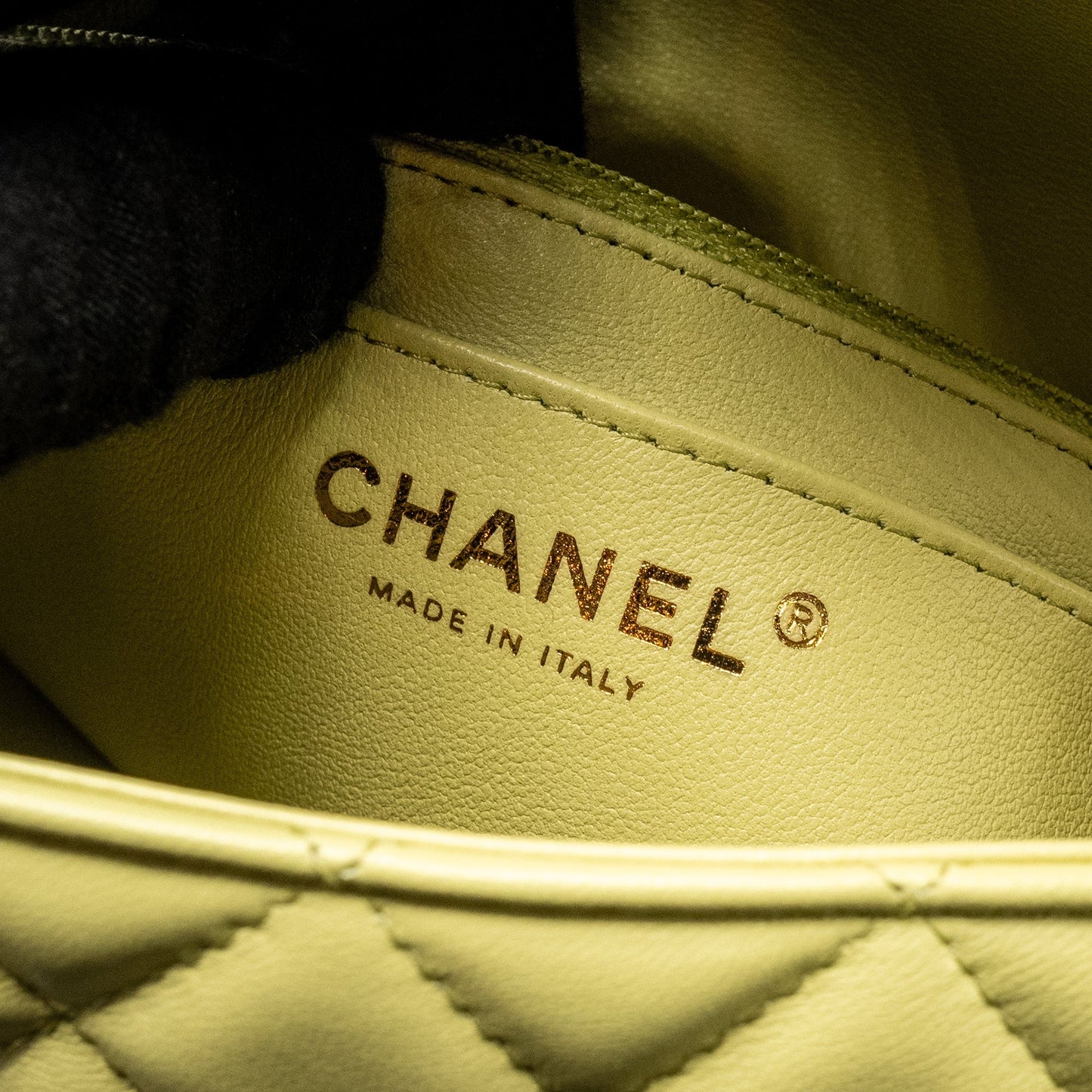 Chanel Mini Rectangular Flap Bag Lambskin Pistachio L (Microchip)
