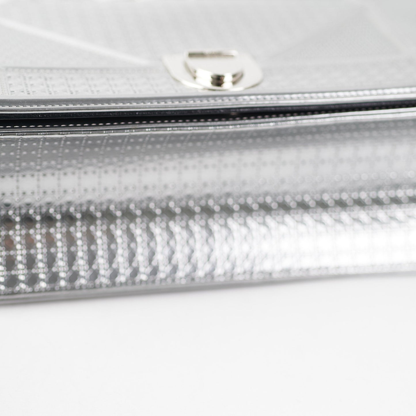 Dior Medium Diorama Metallic Silver