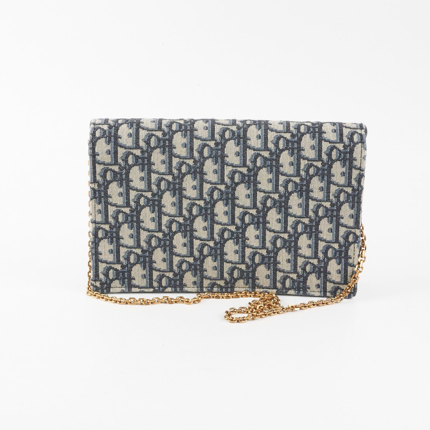 Christian Dior Saddle Oblique Wallet On Chain