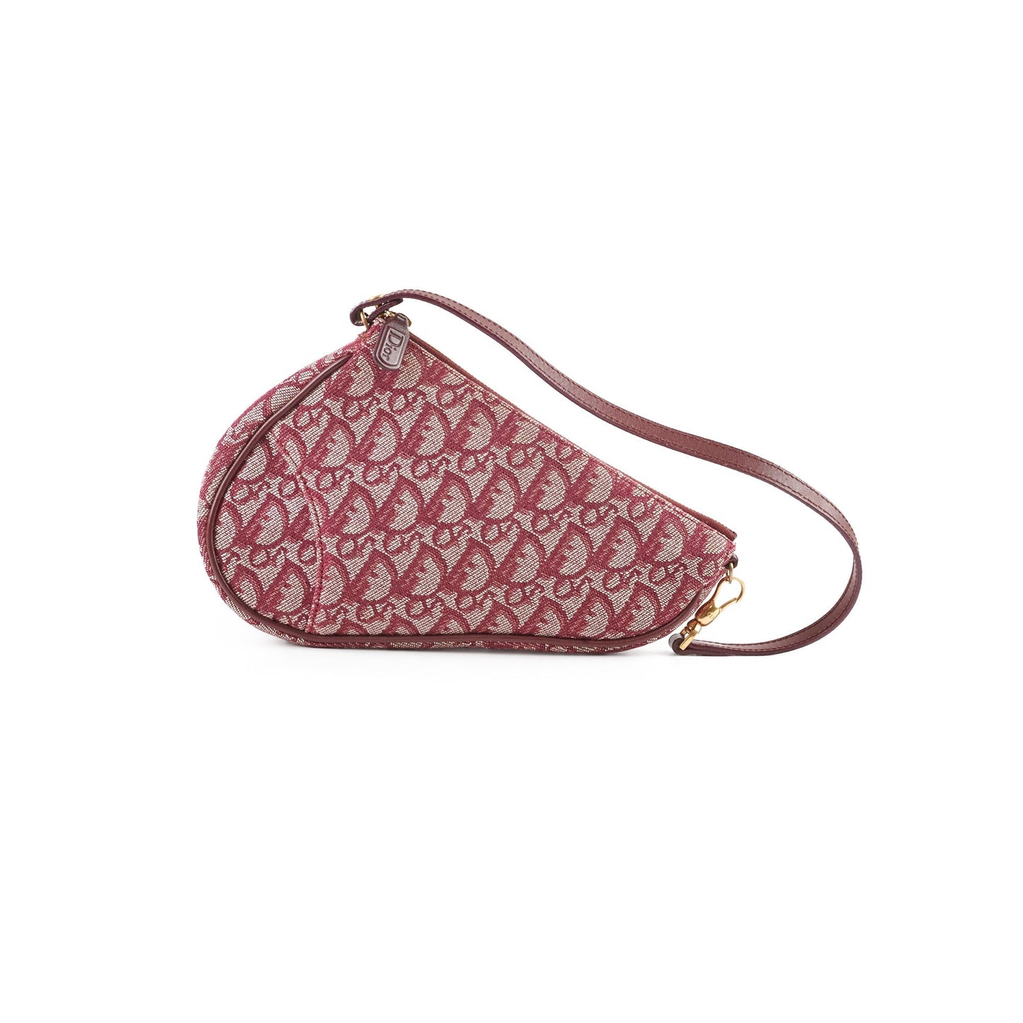 Christian Dior Mini   Saddle Shoulder Bag Burgundy