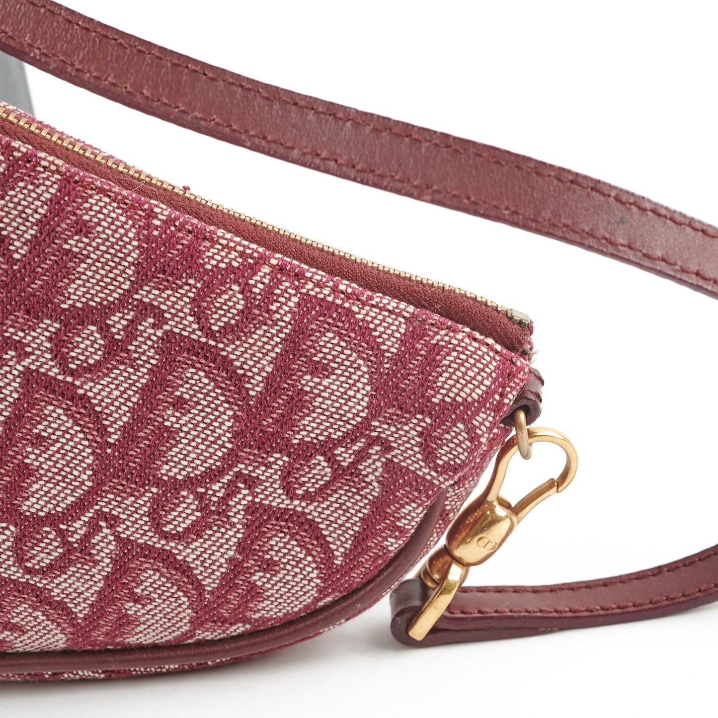 Christian Dior Mini   Saddle Shoulder Bag Burgundy