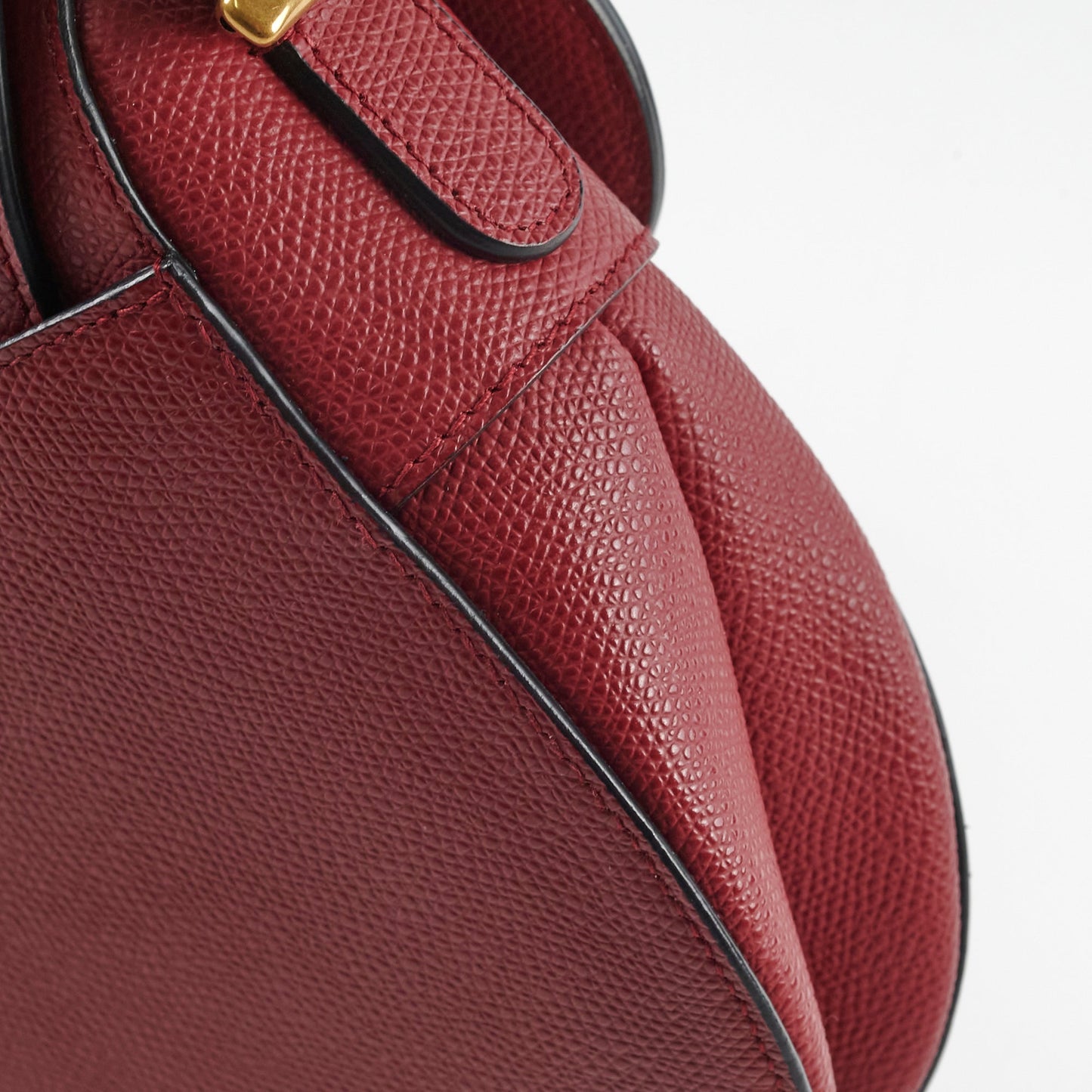Christian Dior Saddle Bag Burgundy