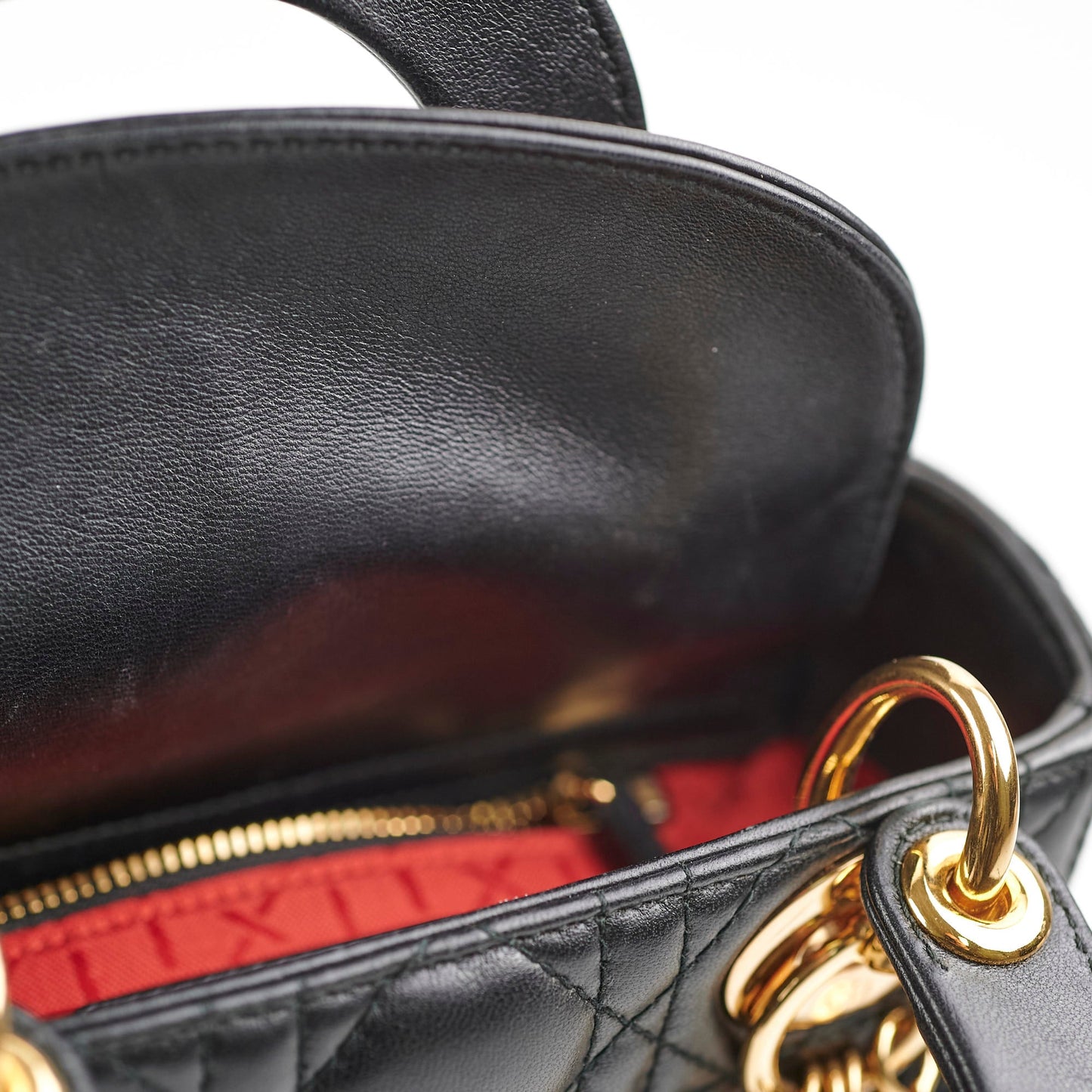 Christian Dior Mini Lady Dior Lambskin Black