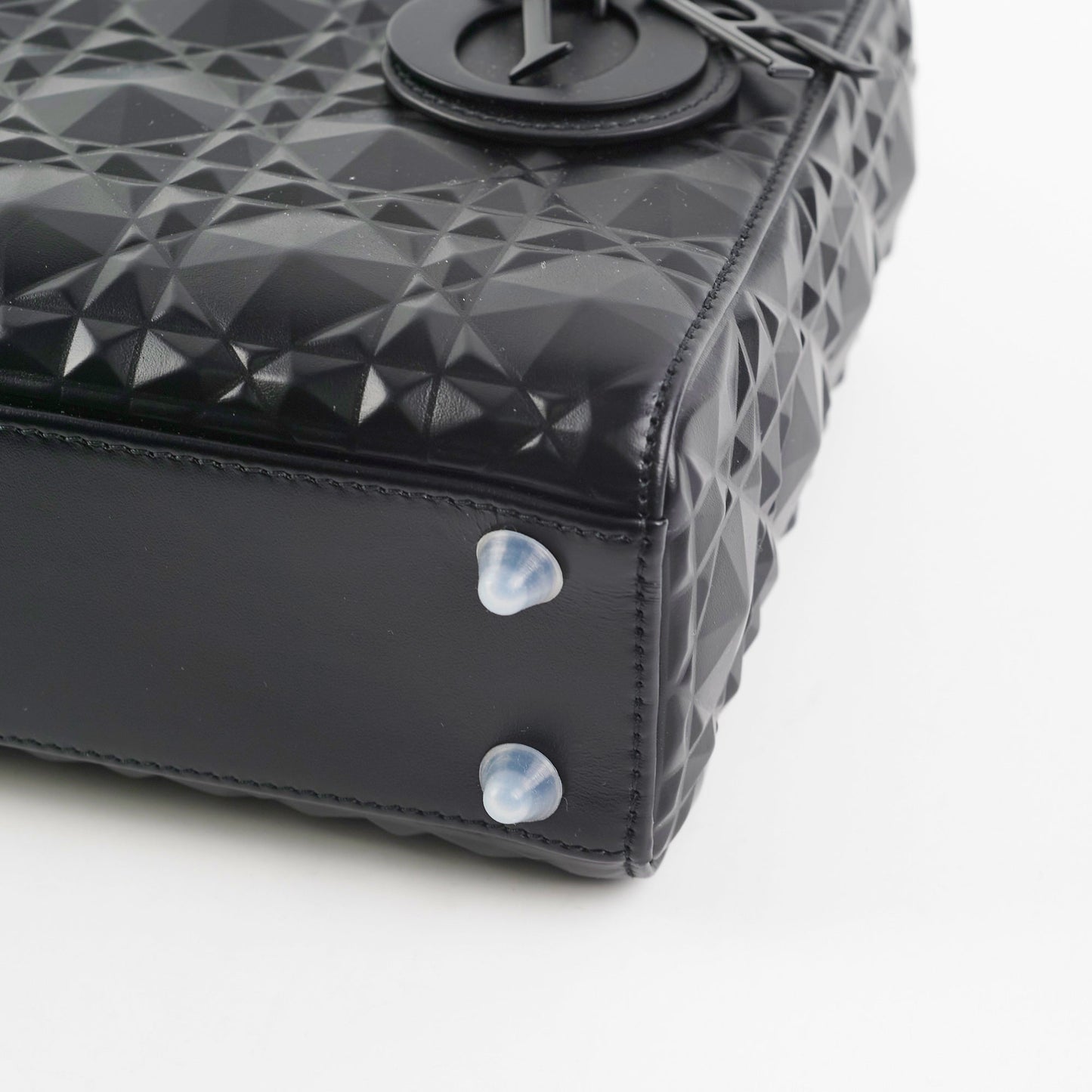 Christian Dior My ABC  Lady Dior Calfskin Small Cannage Bag Black