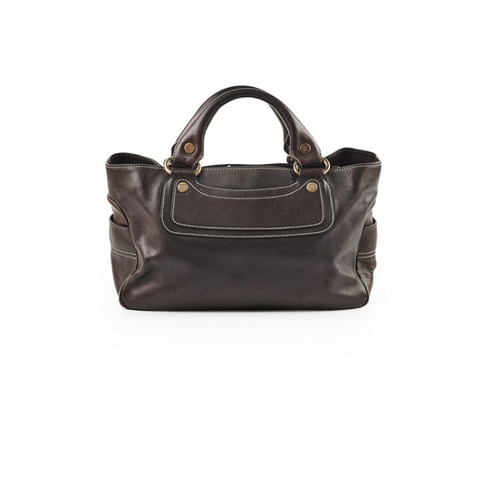 Luxury CELINE Leather Boogie Bag Black