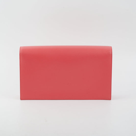 Saint Laurent Medium Kate Clutch Pink
