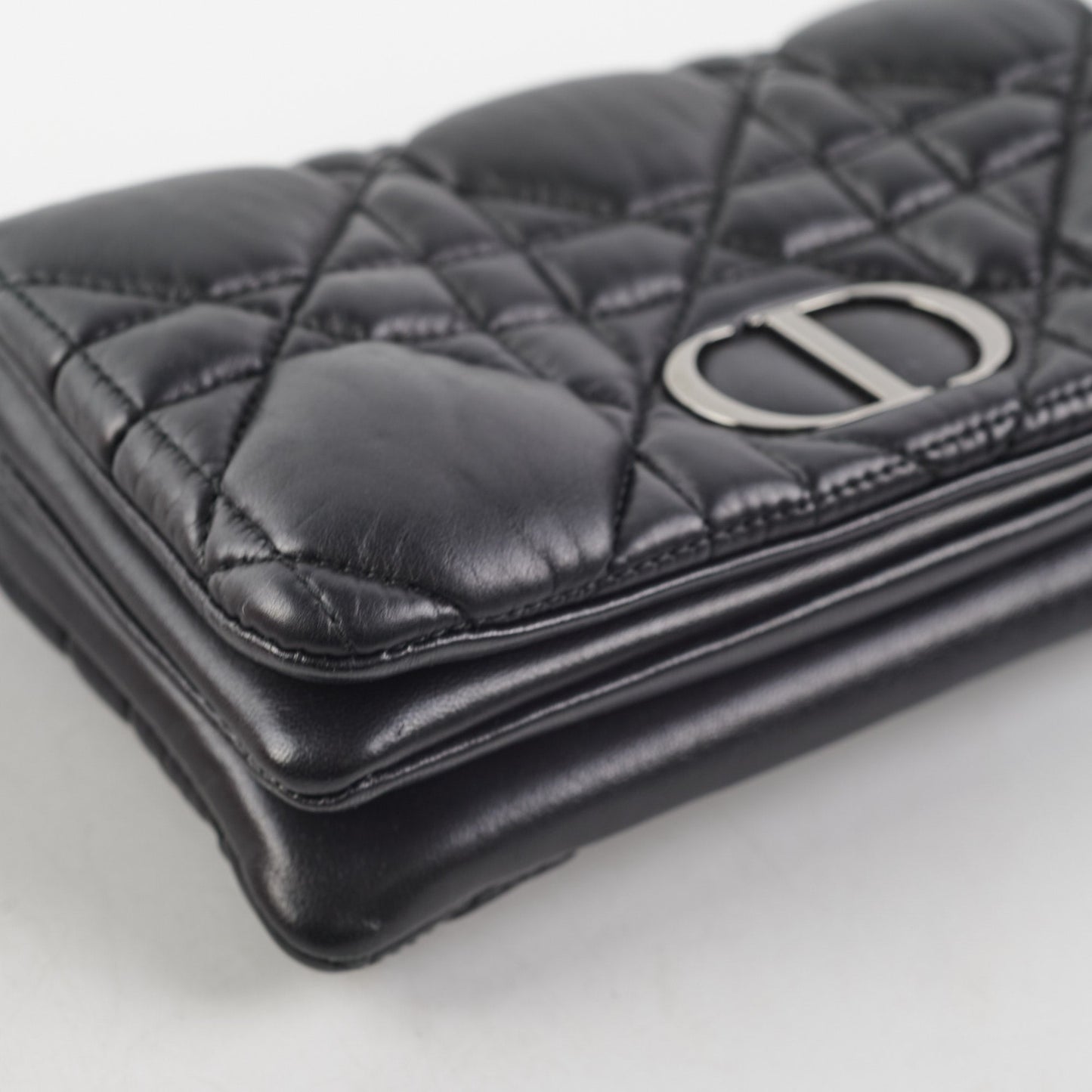 Dior Caro Macrocannage Mini So Black