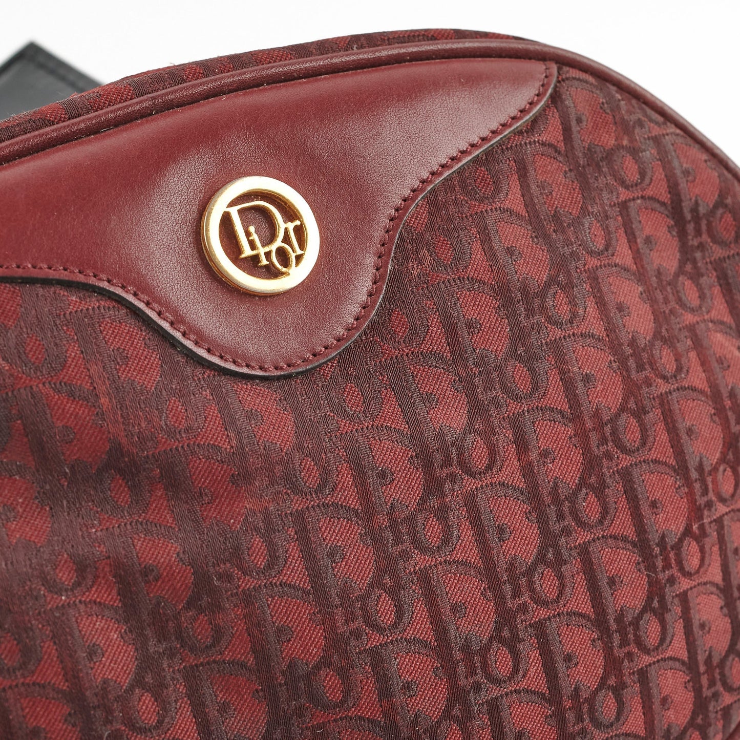 Dior   Burgundy Camera Bag Crossbody