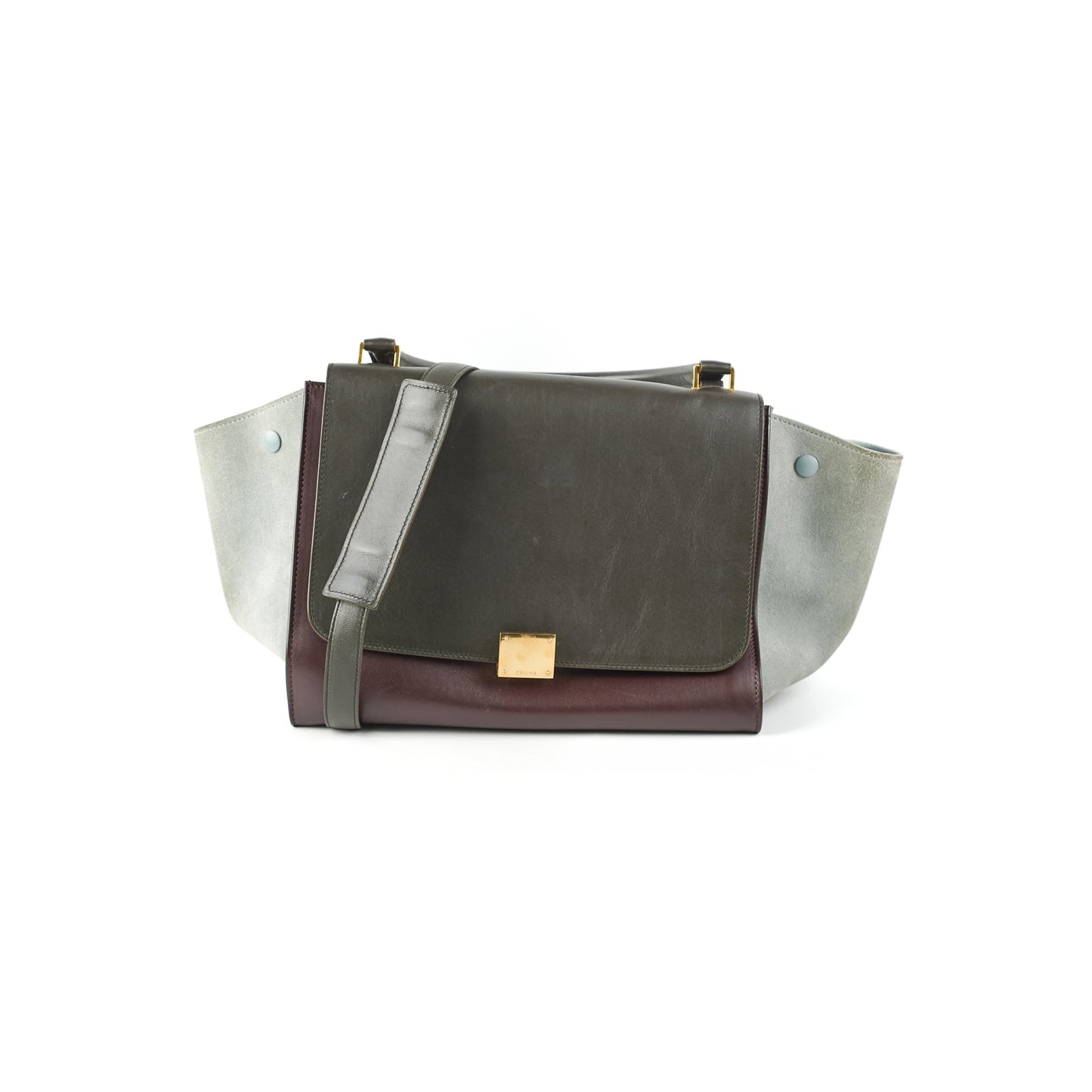 Luxury CELINE Trapeze Two Toned Bag