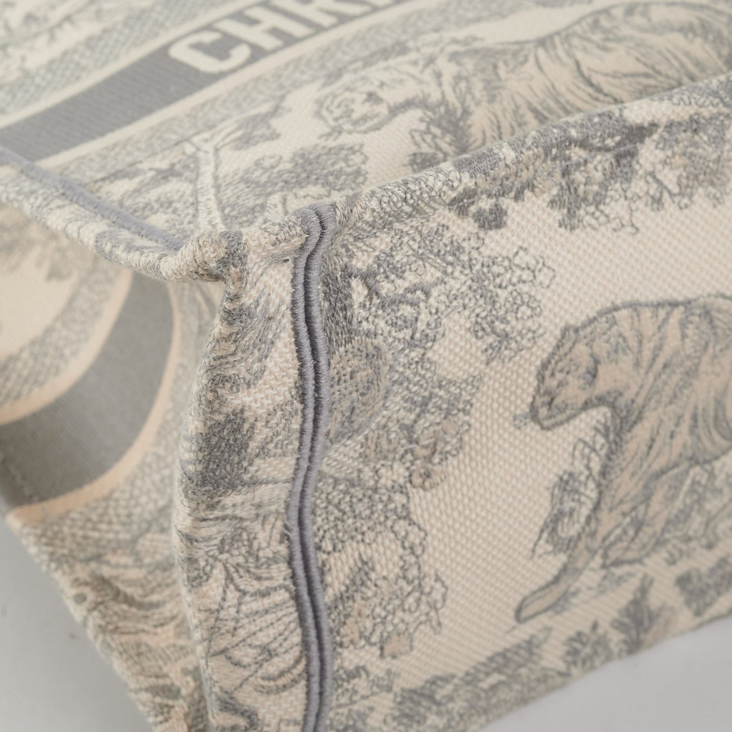 Dior Medium Book Tote Gray