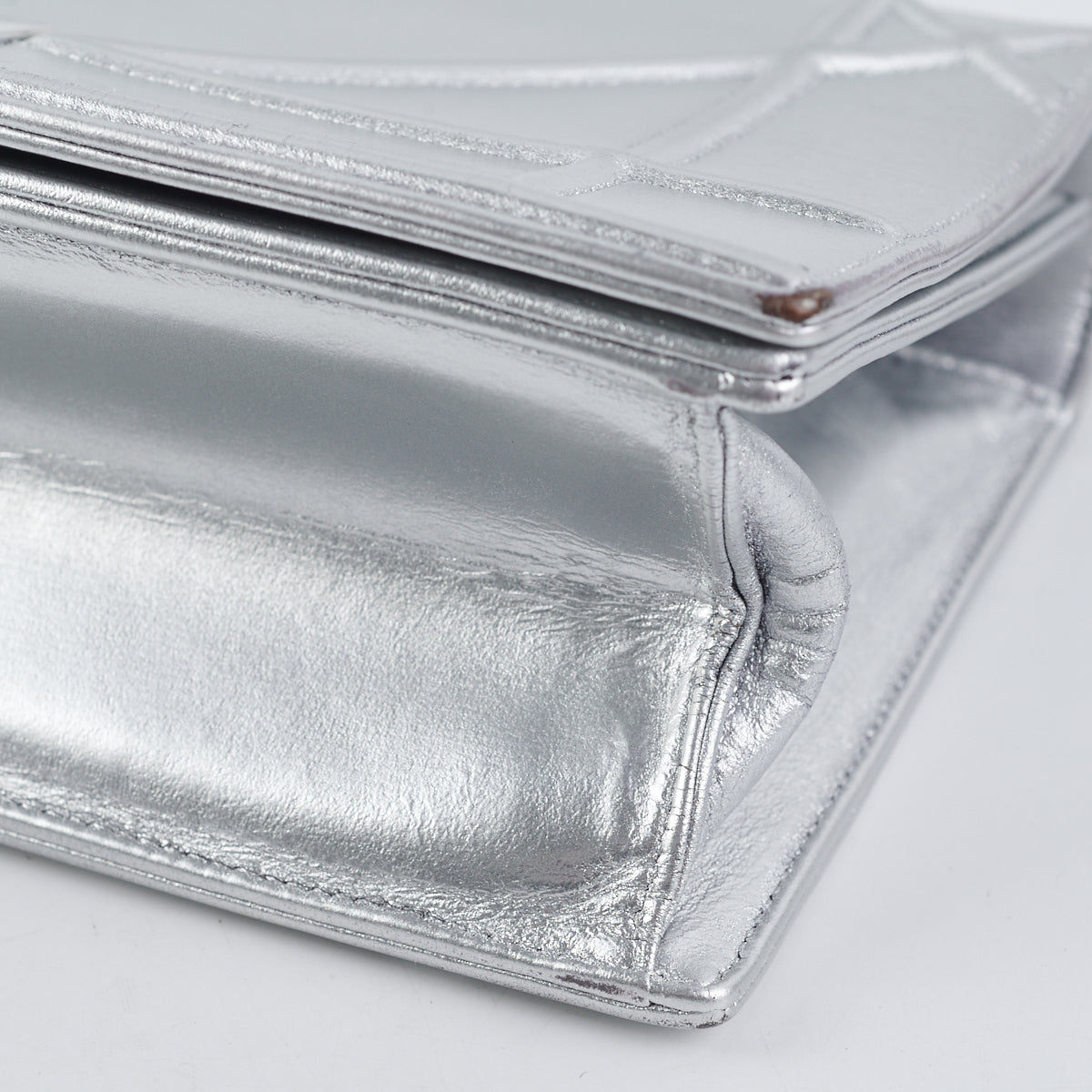 Dior Diorama Medium Metallic Silver
