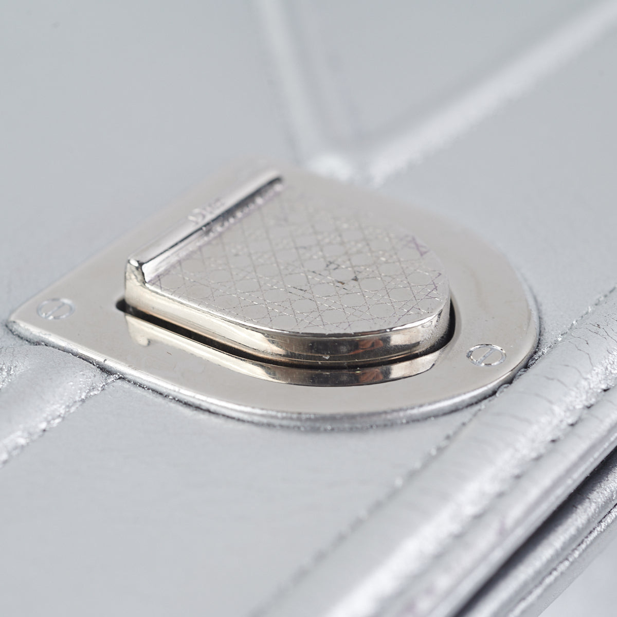 Dior Diorama Medium Metallic Silver