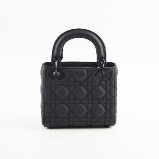 Christian Dior Lady Dior Mini Black Ultra Matte