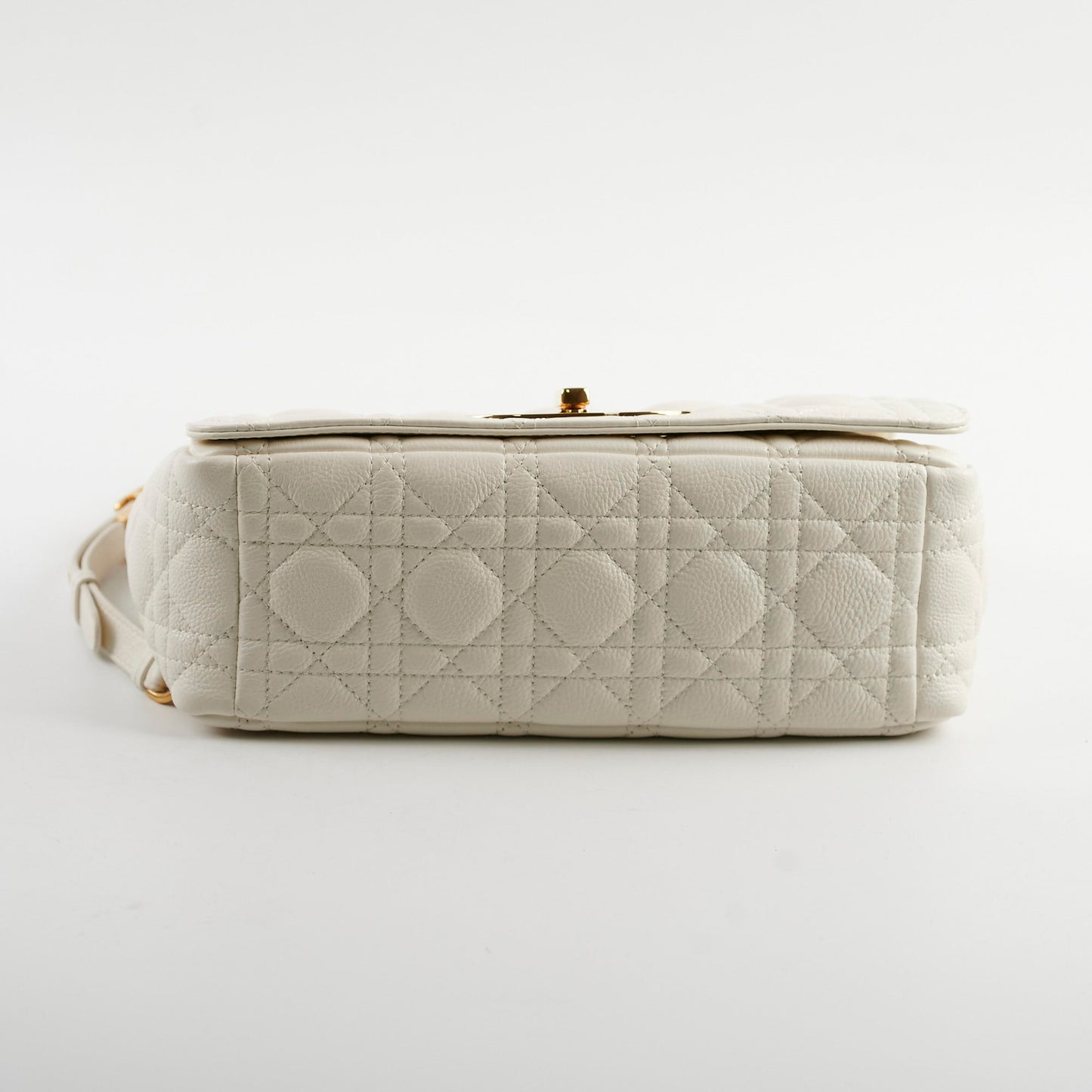 Christian Dior Medium Caro Cannage Bag White