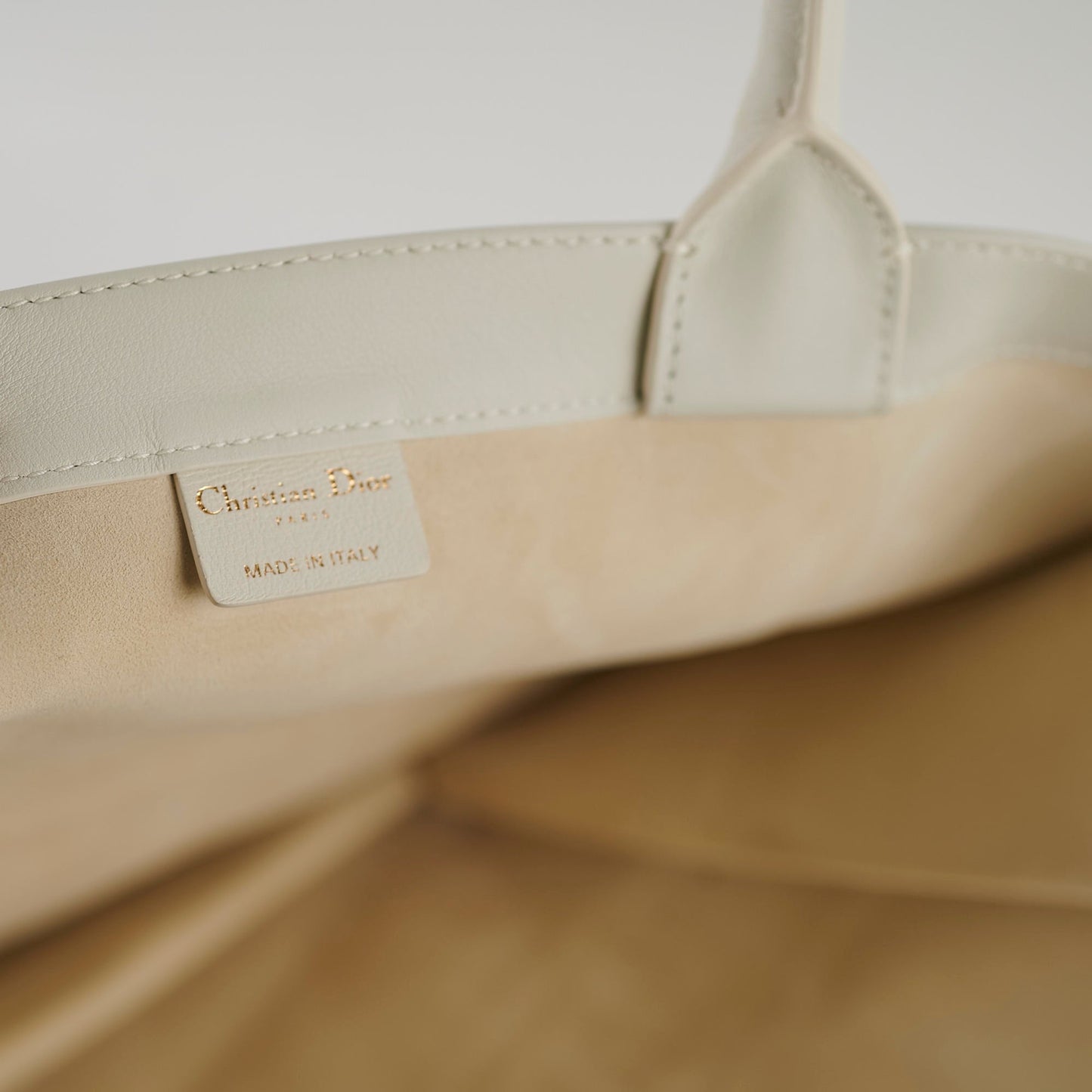 Christian Dior Large Book Tote White