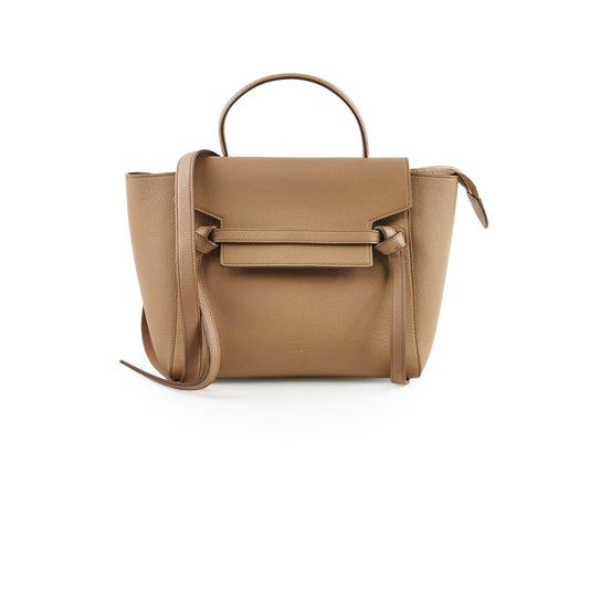Luxury CELINE Micro Belt Bag Beige