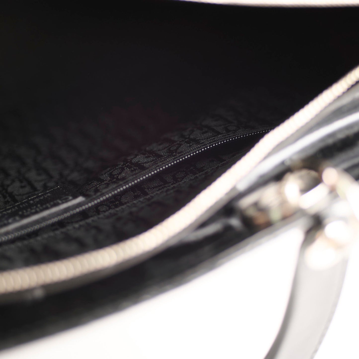 Christian Dior Large Lady Dior Black Patent