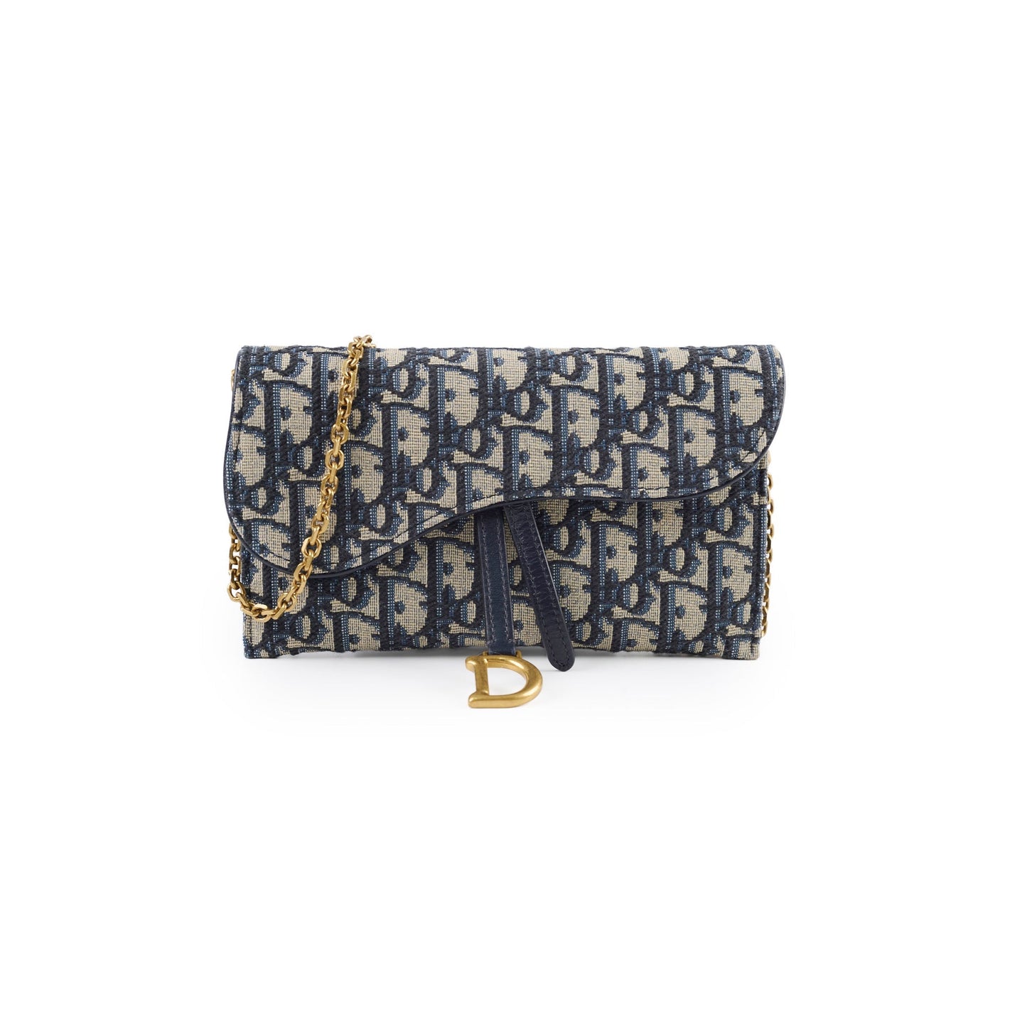 Christian Dior Saddle Pouch with Chain