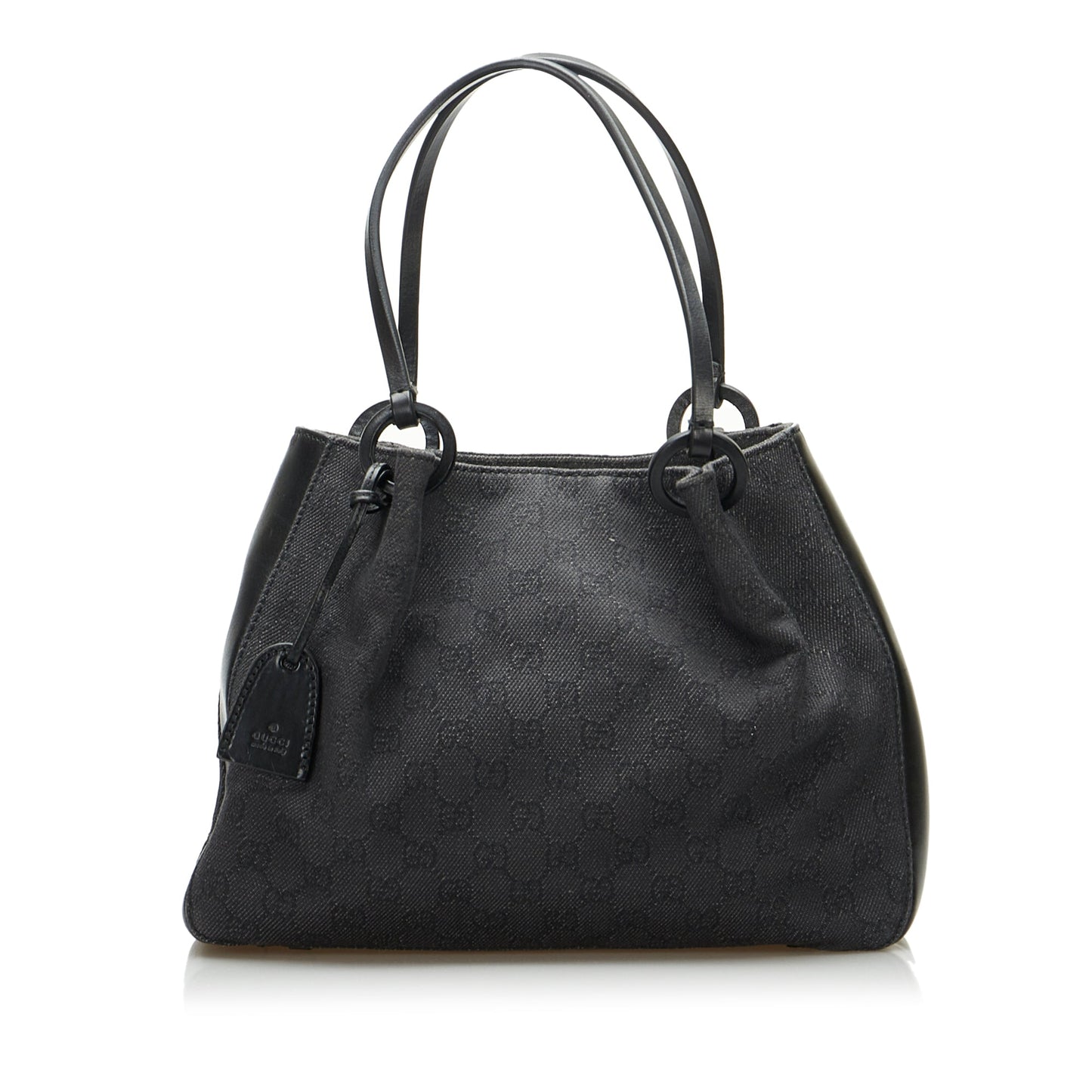 Gucci Leather Canvas Tote