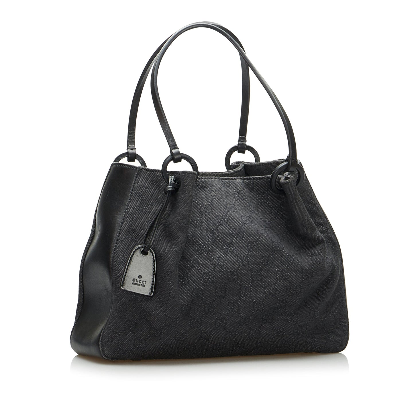Gucci Leather Canvas Tote