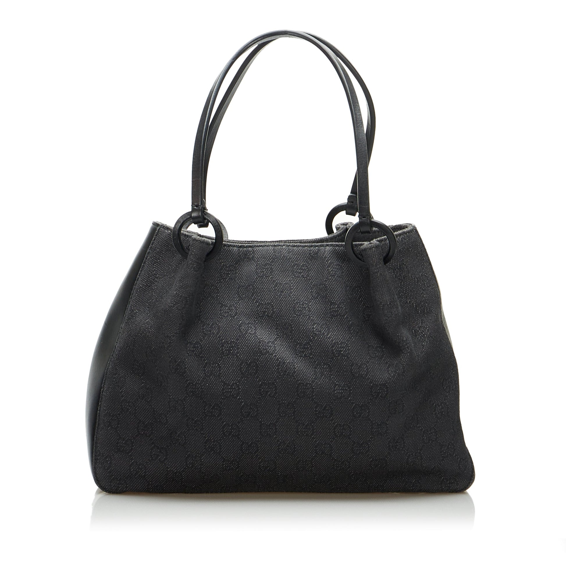 Gucci Leather Canvas Tote
